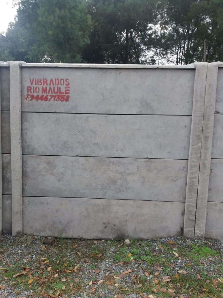 PANDERETAS DE HORMIGON 2,00 MTS  CON BARDA INCLUIDA