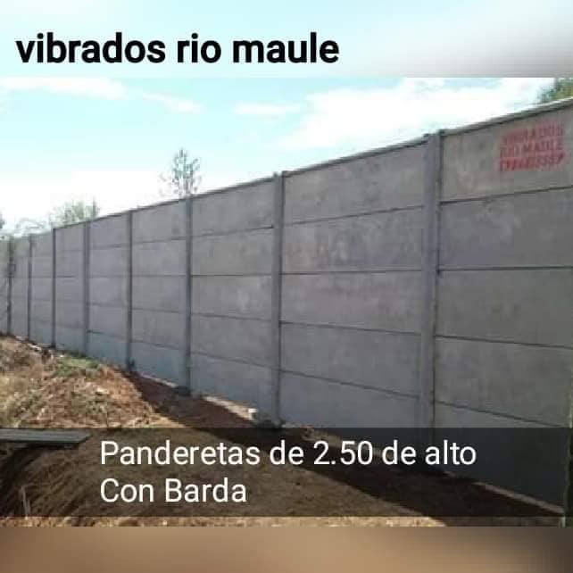 Pandereta de Hormigón con MALLA ACMA 2.50 mts sin barda