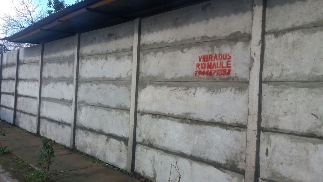 PANDERETA DE HORMIGON DE 2,50 CON 1 PLACON (MALLA ACMA) SIN BARDA